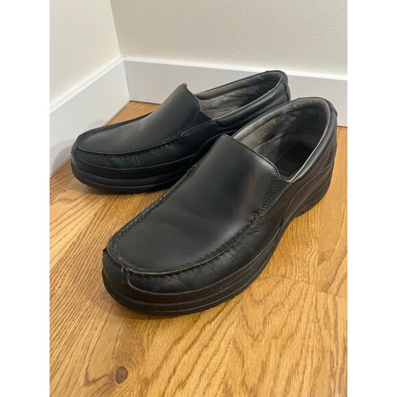 Dansko Wayne Black Full Grain Leather Slip On Shoes Men’s Size EU 48 US‎ 14.5/15 - Picture 1 of 8